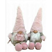 Gnome Of The Woods Décoratif Peloucche Rose Paire De 52 cm Décoration Décozzo
