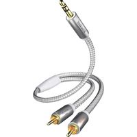 In-akustik Premium II - Audiokabel (3,5 mm Klinke, 2 Cinch-Stecker, 1,5 m), Farbe white