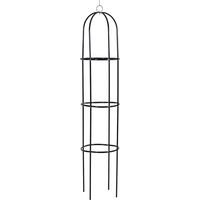 Rankhilfe Rank-Obelisk Giardino Snello Verde Metallo 4 picchetti H 191 cm