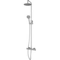 OMNIRES Y - Brauseset mit Thermostat, Durchmesser 20 cm, 5 Strahlarten, Chrom Y1244XOCR