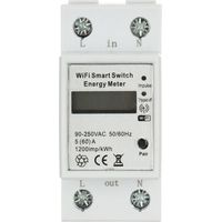 Contador inteligente Atlo ATLO-LE1-TUYA blanco LCD