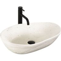 COUNTERTOP WASHBASIN REA EMILIA GRID ECRU, IMITATION STONE