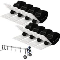 Coavas – Set de 8 sangles de maintien pour couverture solaire de piscine – Nylon durable – Dimensions 1,80 m x 2,54 cm – Installation facile