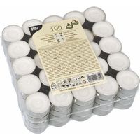 BOUGIE CHAUFFE PLAT BLANC VE=100 UNITÉS PAPSTAR 13302
