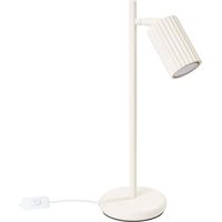 Lampe de bureau aluminium GU10 réglable hauteur 43 cm Crème Moderne Lampe de bureau