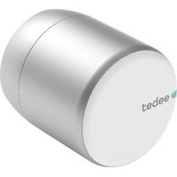 Tedee Pro Zutrittskontrollsystem Smarter Türknauf via Smartphone, Smartwatch oder Sprachbefehl zu Öffnen - mit Zugangsberechtigung für Gäste, Aluminium silber