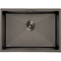 Fregadero Omega Negro Pavonado 55x45 cm Bajo Encimera