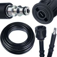 Tubo Alta Pressione 15m QC Lavor – Click Connect, Nylon, PVC Max 200 Bar, 60°C Compatibile con Idropulitrici Lavor