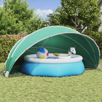 vidaXL Dôme de piscine 546 x 516 x 250 cm Vert Mer