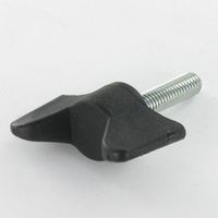 Vis à oreilles manette de serrage nylon noir M6X30-100 pièces