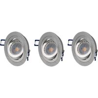 Lot spot orientable argent 4000K