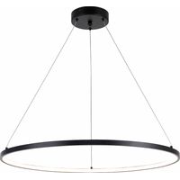 Lampada sospesa LED ad anello Horik Zuma Line Ø60 nera