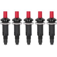 5 pièces Allume-gaz à bouton-poussoir avec sortie unique, allumage piézoélectrique, accessoires pour cuisinière à gaz et chauffage