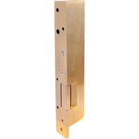 Gache électrique en applique 12V serrure verticale contact stationnaire 158 mm droit Beugnot 12