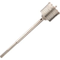 Kit de perforación SDS Max 125mm Broca de carburo + Adaptador SDS Max LG 420mm Broca de carburo profesional y accesorios compatibles con SDS-max