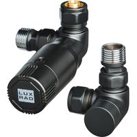Thermostatset axial universal LUXRAD mattschwarz 9005 MAT