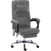 Fauteuil de bureau massant, similicuir anthracite
