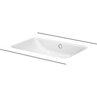 BETTE A136-425 Lavabos Rectangulaires One Sous-plan