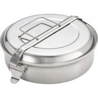 Runde Lunchbox aus Edelstahl 18cm 720618 ibili
