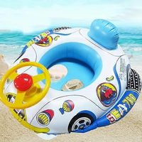 Infant swimming seat for babies, inflatable circle, swimming ring for pool, baby water seat with parasol, summer beach party toys Wiuos