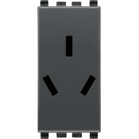 VIMAR - 20251 SICURY 2P+T 10A Prise chinoise, grise