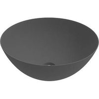 Mattgraues Keramik-Waschbecken mit den Abmessungen 416x155 mm Ercos Musa BLCERBMUSA0001 Matt grau