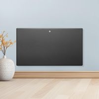 Purus 1200W Electric Heater Wall Mounted Panel Radiator with Thermostat Lot 20 Grey