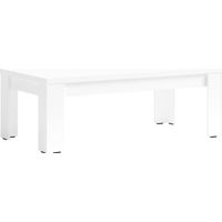 Table Basse FABIO - Blanc Brillant - 135 x 47 x 70 cm