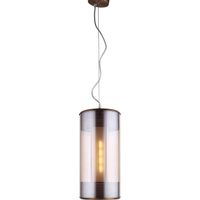 Lampadario a Sospensione Lumineca Geminic 20x40 cm Champagne