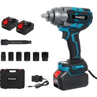 Traderight 21V Brushless Impact Wrench 1/2" Rattle Gun 2×4.0Ah 1200Nm Kit Set