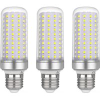 E27 30W LED Corn Bulb, AC175-265V, Cool White 6000K 2500LM, Non-Dimmable, Equivalent to 300W Halogen Bulb, LED Corn Light Bulb for Chandeliers, Ceiling Lights, Table Lamps and Floor Lamps, 3-Pack
