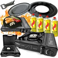 FORNELLO A GAS GRILL + cartellino x4 CERTIFICATO campeggio TIR campo