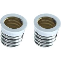 2 PZ Convertitore Adattatore Portalampada Per Lampada Led Attacco Da E17 A E14
