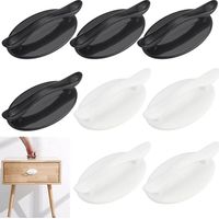 Stück sofortiger Schrankgriff ABS 82,5 mm selbstklebender klebriger Türgriff selbstklebender Schiebetür-selbstklebender Griff für Türen, Fenster, Schränke, Schubladen, Kühlschrank