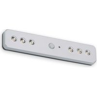 BRILONER - Lampada LED sottopensile con rilevatore di movimento, luce per armadio, luce sottopensile, luce notturna, colore titanio