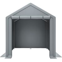 Abri pour matériel, 190×170×200 cm, garage pour bicyclette, abri d'équipement, garage en toile, abri de jardin en toile, abri pour bicyclettes, abri pour outils, garage de stockage, gris foncé.