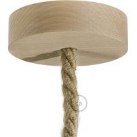 Elementos para crear luminaria creative-cables krl0116 madera natural 25x25 cm