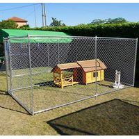 Box Per Cani Modello Matilda Recinto 3,96 X 2,28 Senza Copertura Senza Porta Ciotole