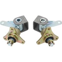 17mm 3 Stud Front Wheel Hubs Steering Spindle Steel Alloy for 6in Tires Quad Bike ATV Go Kart