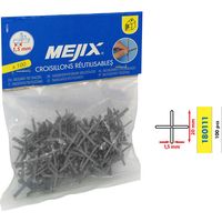 Cruces ECO 1.5/2/3/4/5mm MEJIX - reutilizables - 100 piezas