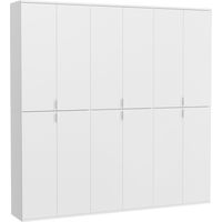 Schrank mit 12 Türen BODITE – Hochglanz Weiß – Modernes Design