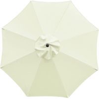 Reemplazo de tela para sombrilla de exterior, tela de repuesto para toldo de sombrilla de patio, Diamètre 3,0m8 baleines sans porteparapluie