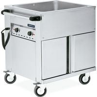 Chariot Bain-Marie avec Réserve en Inox - Distform