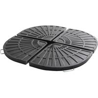 Lot de 4 dalles de parasol lestées