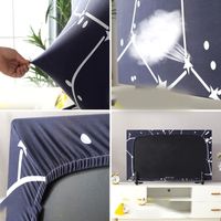Housse de Télévision Imperméable Élastique Universelle, Protection contre la Poussière pour TV 55 Pouces