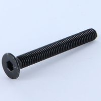 Vis métaux FHC tête fraisée empreinte hexagonale creuse M6X50 Filetée sur 50 Clé de 4 HC4 Acier zingué noir-800 pièces