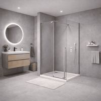 XMOTION - Mampara de Ducha Walk-In - Vidrio Templado 8 mm Antical - Cromado - Ancho 160 cm - Alto 200 cm