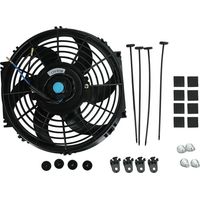 10 Pouces 12V 80W Ventilateur de radiateur électrique universel Slim Fan Push Pull-Feuille moteur