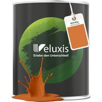 Wandfarbe Orange Rot Gold Matt Innenfarbe – Deckkraft Klasse 1, VOC-frei, Ohne Grundierung, Tropfarm – Wohnzimmer & Schlafzimmer – 1L – Veluxis (Spiced Orange)