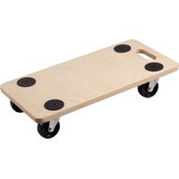 Metafranc Transportroller 590 x 290 mm - 200 kg Tragkraft - Sperrholz - PP-Räder